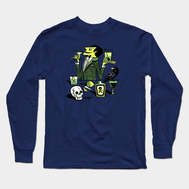 Drinks with the Mad Scientist Long Sleeve T-Shirt by LittleBunnySunshine